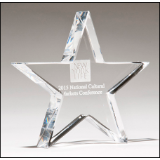 K9251   Crystal star paperweight